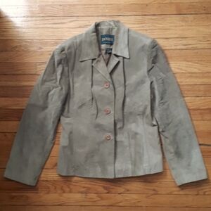 Vintage Danier Sage Green Suede Jacket